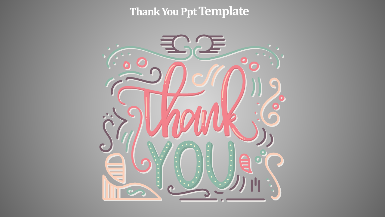 Free - Admirable Thank You PPT Template For Presentation